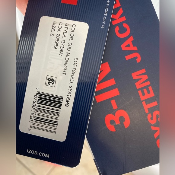 NWT Mens small IZOD winter jacket - Picture 10 of 14